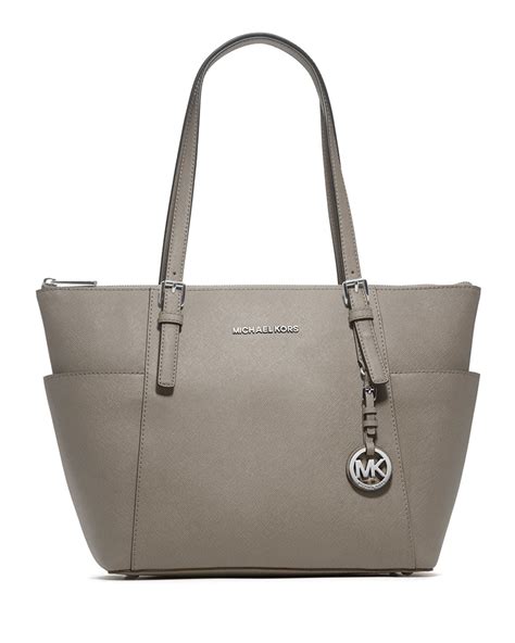 michael kors jet set tote pearl gray|michael kors jet set luggage.